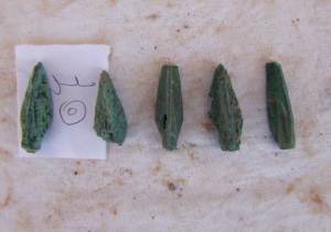 Punte di freccia trovate nella fortezza (SCA)