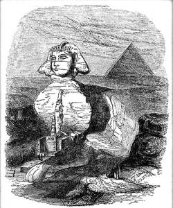 Le caverne sotto la Sfinge disegnate da Giovanni Caviglia