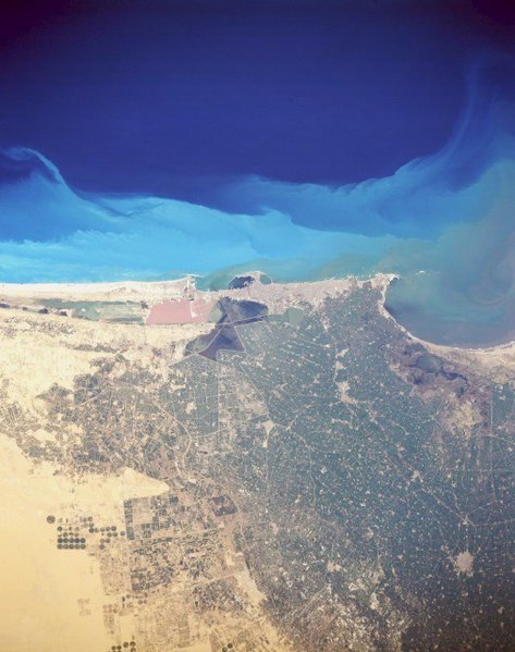 Alessandria vista dal satellite (NASA)