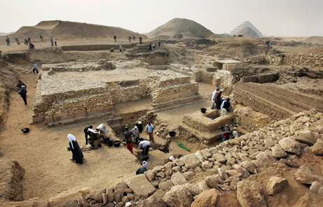 La piramide della regina Sesheshet (Ben Curtis/AP)