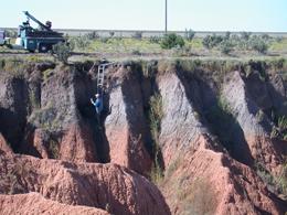 Sedimenti nel sito di San Jon, Nuovo Messico (Vance Holliday)
