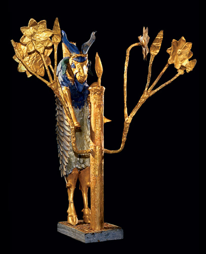 Questa rappresentazione di capra è stata associata da Woolley al biblico Ariete nel boschetto (penn.museum)