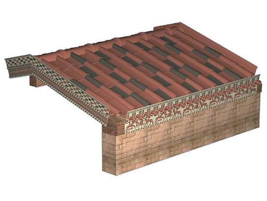 Ricostruzione digitale del tetto (Massimo Osanna)