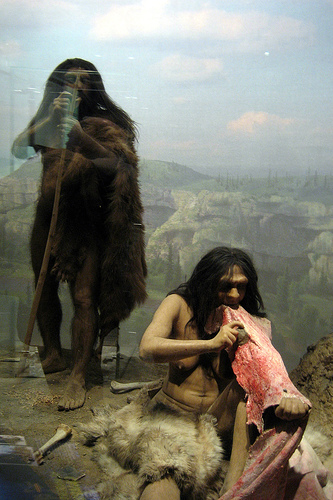 Un diorama di Neandertal al Natural History Museum di New York (Wally Gobetz)