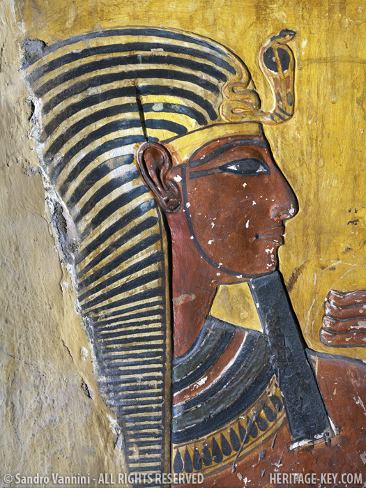 Seti I dipinto su un muro della sua tomba (Sandro Vannini)