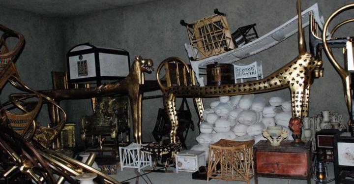 Ricostruzione della tomba di Tutankhamon così come la trovò Carter (Discovery)