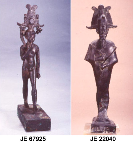Le due statuette del Museo Egizio (talkingpyramids.com)
