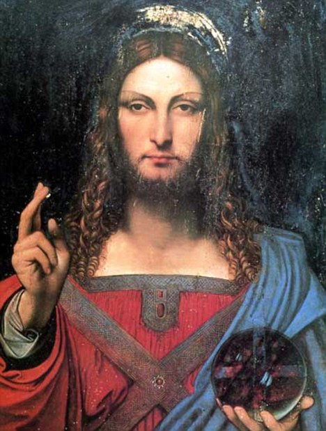 Copia del Salvator Mundi, realizzato all'inizio del '500 da Marco d'Oggiono o Boltraffio