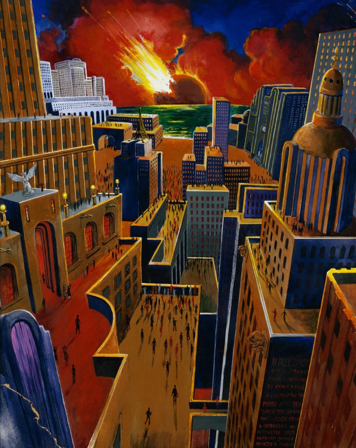 Painting of the Sun Exploding by Anton Brzezinski