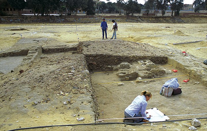 Il cumulo di rifiuti, noto come Pottery Mound (Mark Lehner)