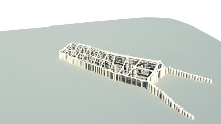 Ricostruzione ipotetica del monumento funerario (LBI ArchPro)