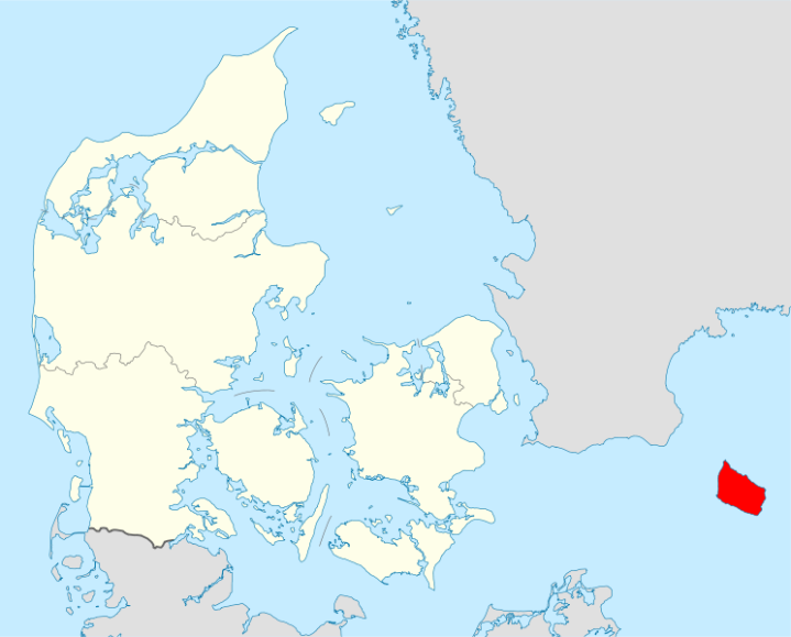L'isola di Bornholm (Wikimedia)