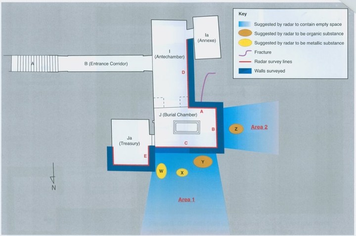 Le due presunte camere (Egypt Ministry of Antiquities)