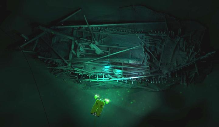 Modello fotogrammetrico di un relitto ottomano col Surveyor ROV (Rodrigo Pacheco Ruiz)